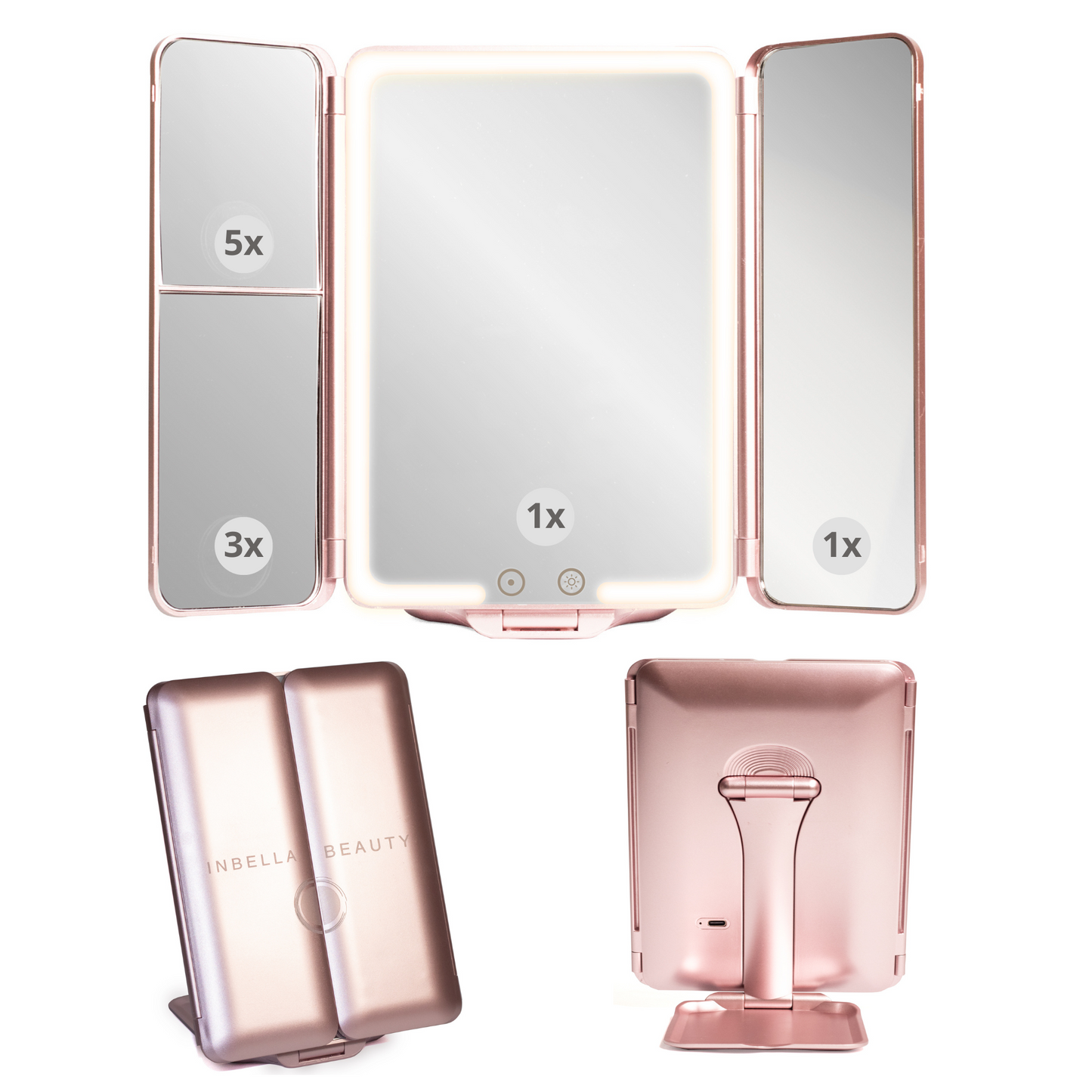 Rose Inbella Makeup Mirror Golden Rose